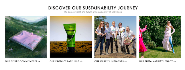 Selfridges Sustainability Initiatives